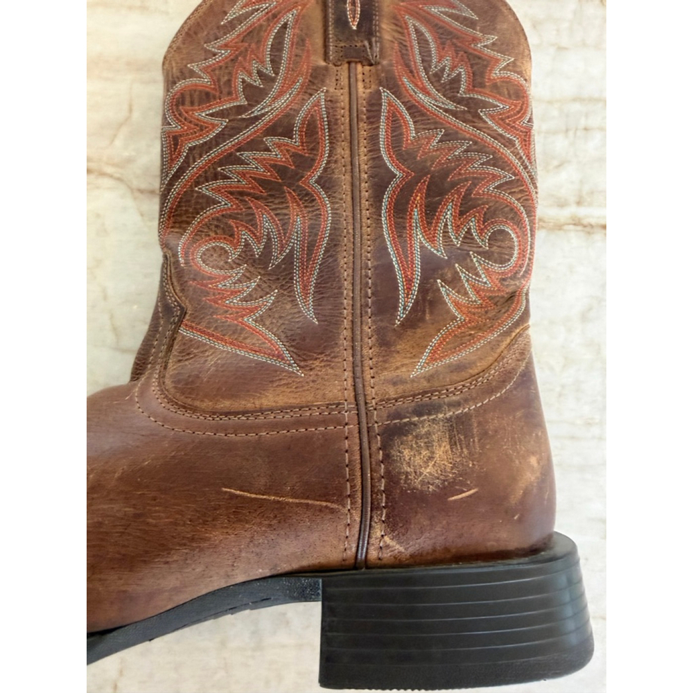 Men's Ariat sport herdsman square toe Brown Cowboy & Western BootsSize 11 - Picture 7 of 16
